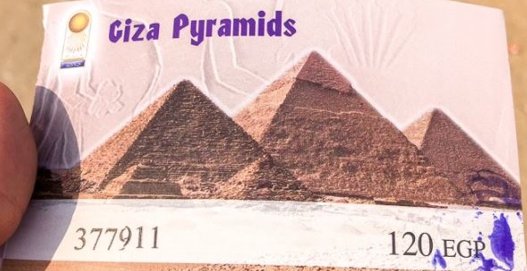 Ticket price for the Pyramids of Giza